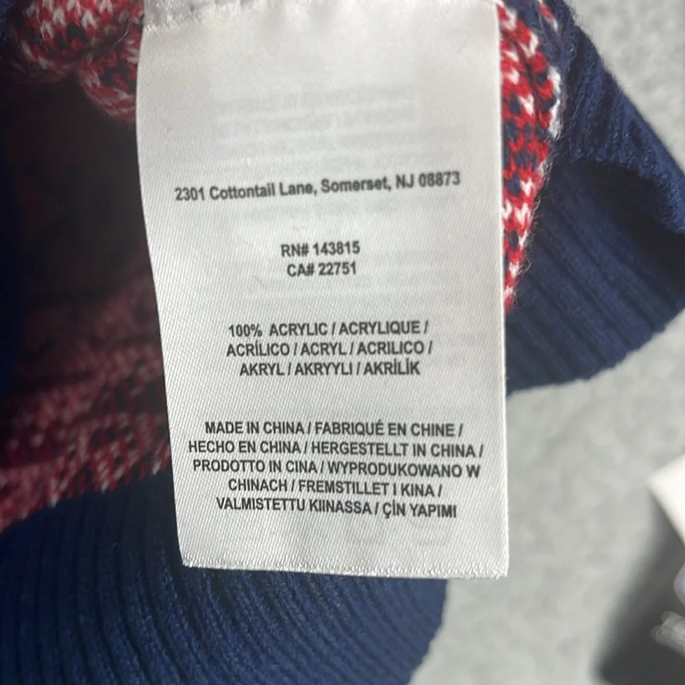 NFL New England Patriots v-neck long sleeve sweater men’s small pullover stretch - Picture 11 of 14